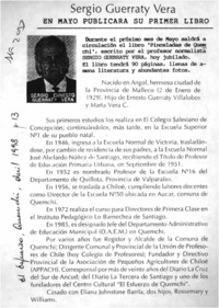Sergio Guerraty Vera  [artículo].
