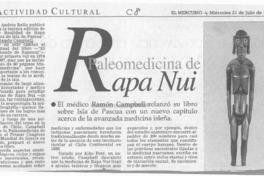 Paleomedicina de Rapa Nui  [artículo].