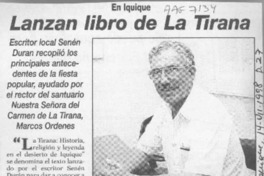 Lanzan libro de La Tirana  [artículo].