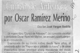 Curicó de anteayer  [artículo] José Vargas Badilla.