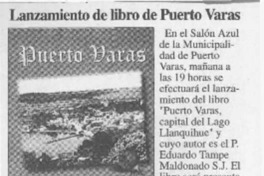 Lanzamiento de libro de Puerto Varas