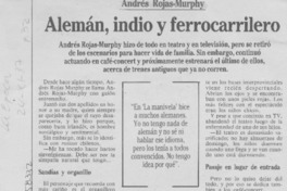 Alemán, indio y ferrocarrilero  [artículo].