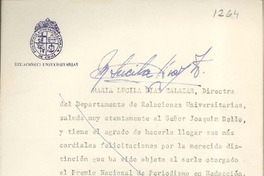 [Tarjeta] 1959 noviembre 18, Santiago, [Chile] [a] Joaquín Edwards Bello