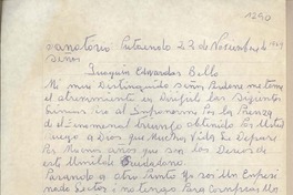 [Carta] 1959 noviembre 22, Putaendo, [Chile] [a] Joaquín Edwards Bello