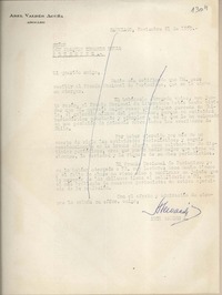 [Carta] 1959 noviembre 21, Santiago, [Chile] [a] Joaquín Edwards Bello