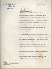 [Carta] 1959 noviembre 20, Santiago, [Chile] [a] Joaquín Edwards Bello