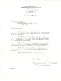 [Carta] 1956 nov. 27, New York [a] Doris Dana, Long Island, New York