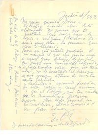 [Carta] 1962 jul.3 [Montevideo, Uruguay] [a] Doris Dana, [New York]