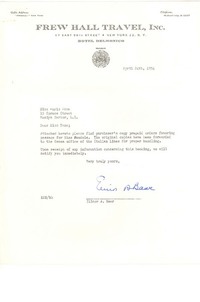 [Carta] 1954 abr. 24, New York [a] Doris Dana, [New York]