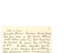 [Tarjeta] [1966?], [Montevideo], [Uruguay] [al] Doris Dana [New York]