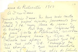 [Carta] 1957, [Montevideo, Uruguay] [al] Doris Dana, [New YorK]