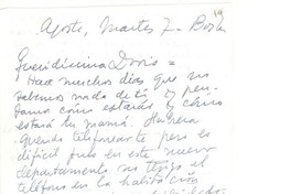 [Carta] 1962, ago. 7, Boston, Massachusetts [al] Doris Dana, [New YorK]