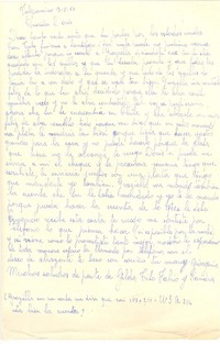 [Carta] 1960, may. 13, Valparaíso, Chile [a] Doris Dana, [Santiago]