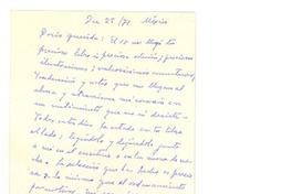 [Tarjeta], 1971 dic. 25, México [a] Doris Dana, [New York]