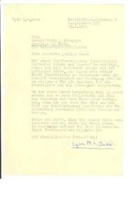 [Carta], 1949 ago. 29, Berlin, Alemania [a] [Gabriela Mistral]