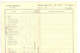 [Bulletin de l'Elève]