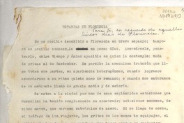 Estampas de Florencia