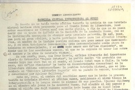 Gabriela Mistral interpretada al sueco