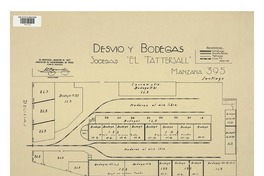 Desvío y bodegas Sociedad "El Tattersall" : Manzana 395