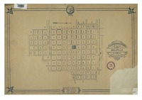 Plano de la ciudad de Melipilla con la numeración oficial de las manzanas