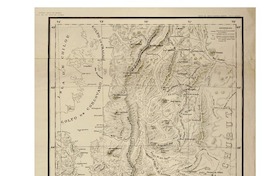 Plano demostrativo de la cordillera de Los Andes y de la línea divisioria de aguas antre las latitudes 42° y 46° sud