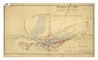 Puerto de Lébu plano jeneral : obras proyectadas. [material cartográfico] :