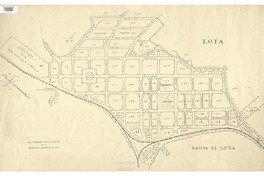 Lota con la numeración oficial de manzanas [material cartográfico] : de la Asociación de Aseguradores de Chile