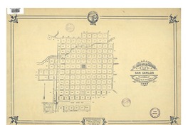 Plano de la ciudad de San Carlos con la numeración oficial de las manazanas [material cartográfico] : de la Asociación Chilena de Aseguradores Contra Incendio.