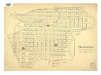 Traiguén con la numeración oficial de manzanas [material cartográfico] : de la Asociación de Aseguradores de Chile