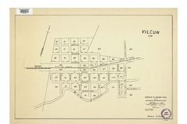 Vilcún 1934 numeración de manzanas oficial [material cartográfico] : de la Asociación de Aseguradores de Chile.
