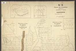 Plano no. 6 de hijuelas situadas al norte y sur de Carahue