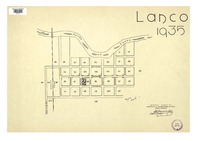 Lanco 1935  [material cartográfico] Asociación de Aseguradores de Chile Comité Incendio.