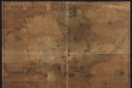 Plano de la ciudad de Santiago, capital de la república chilena