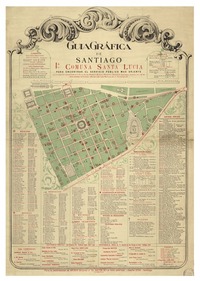 Guía gráfica de Santiago 1° Comuna Santa Lucia.