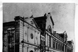 [Frontis de la Universidad de Chile e Iglesia de San Diego]