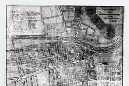 Plano-Croquis de la Ciudad de Santiago de Chile, 1863. Publicado por la Empresa del Mercurio