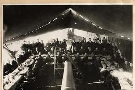 [Cena a bordo del O'higgins, 12 de octubre de 1935]