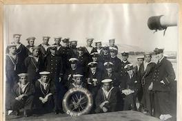 [Tripulación, jefes y oficiales de Elicura, Arica]