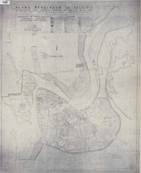 Plano regulador de Valdivia aprobado por Decreto Supremo N°2289 de 28-x-1960 y con sus modificaciones posteriores [material cartográfico] : Ministerio de Obras Públicas Dirección de Arquitectura Depto. de Urbanismo y Vivienda.