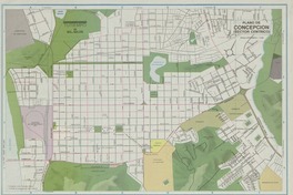 Plano urbano centro ciudad de Concepción