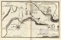 Plan de la Rade de Arica scituée a la Côte du Perou par 18d 29' de la Australe