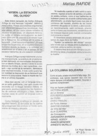 "Aysén, la estación del olvido"