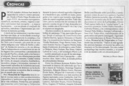 Memorial de Valparaíso  [artículo] Michelle Prain Brice
