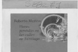 Horas perdidas en las calles de Santiago