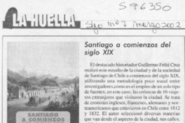 Santiago a comienzos del siglo XIX  [artículo]
