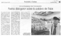 Poetas dialogaron sobre la palabra de Rojas
