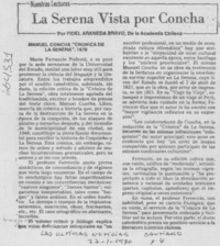 La Serena vista por Concha