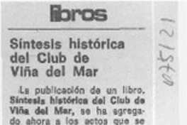 Síntesis histórica del Club de Viña del Mar