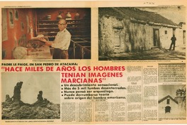 Hace miles de años los hombres tenían imágenes marcianas"