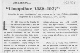 Llanquihue 1852-1977